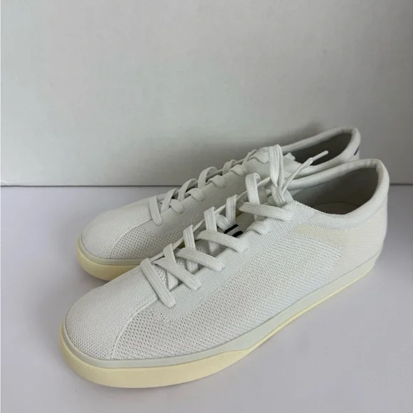 Rothy's White Textured Sneakers with Minimalist Design - Picture 3 of 6